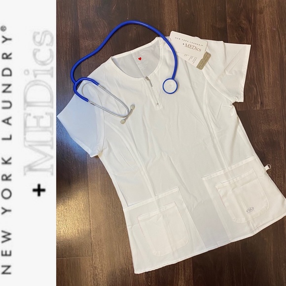 Medics New York Laundry Tops - Medics New York Laundry Scrub Top